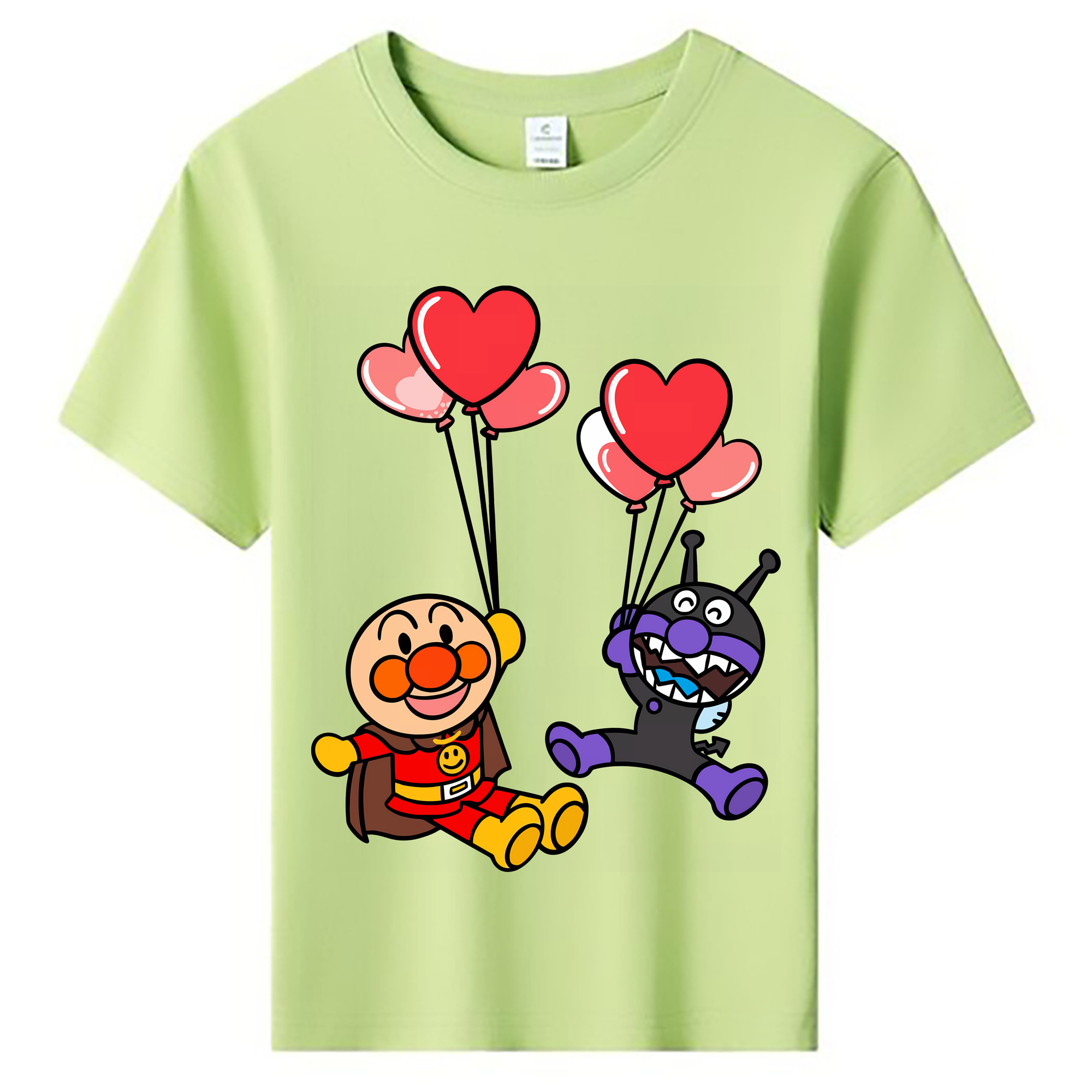 （画像用） アンパンマン Anpanman 綿100％キッズTシャツ（フロントプリント）